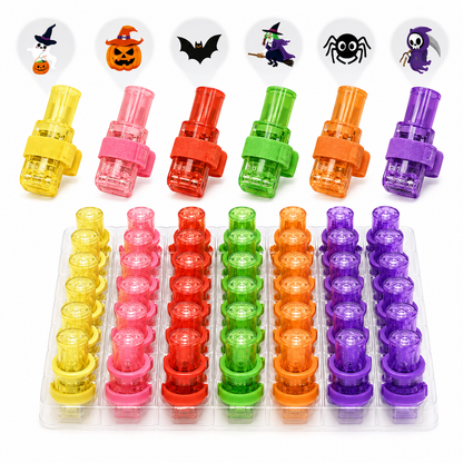 Halloween Finger Projector Lights 36 Piece Trick-or-Treat Favor Set