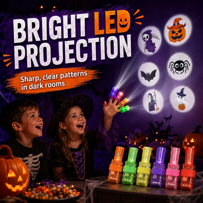 Halloween Finger Projector Lights 36 Piece Trick-or-Treat Favor Set